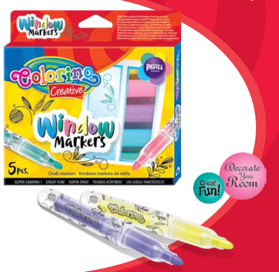 Ramenviltstiften - Krijtstiften 5 stuks